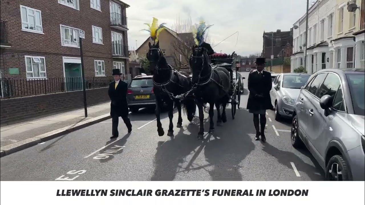 Llewellyn sinclair grazette s funeral in london youtube