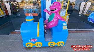 2000s Fun 2 Learn Coin Operated Steam Engine Kiddie Ride - Barney the Dinosaur 2000s Fun 2 Learn Coin Operated Steam Engine Kiddie Ride - Barney the Dinosaur
