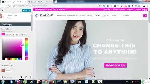 Đổi Màu Website Wordpress Trên Flatsome Theme