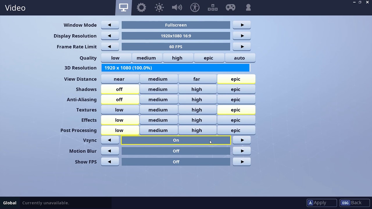 The Best Fortnite Settings And Keybinds For Pro Pc Play Updated August 2018 - 