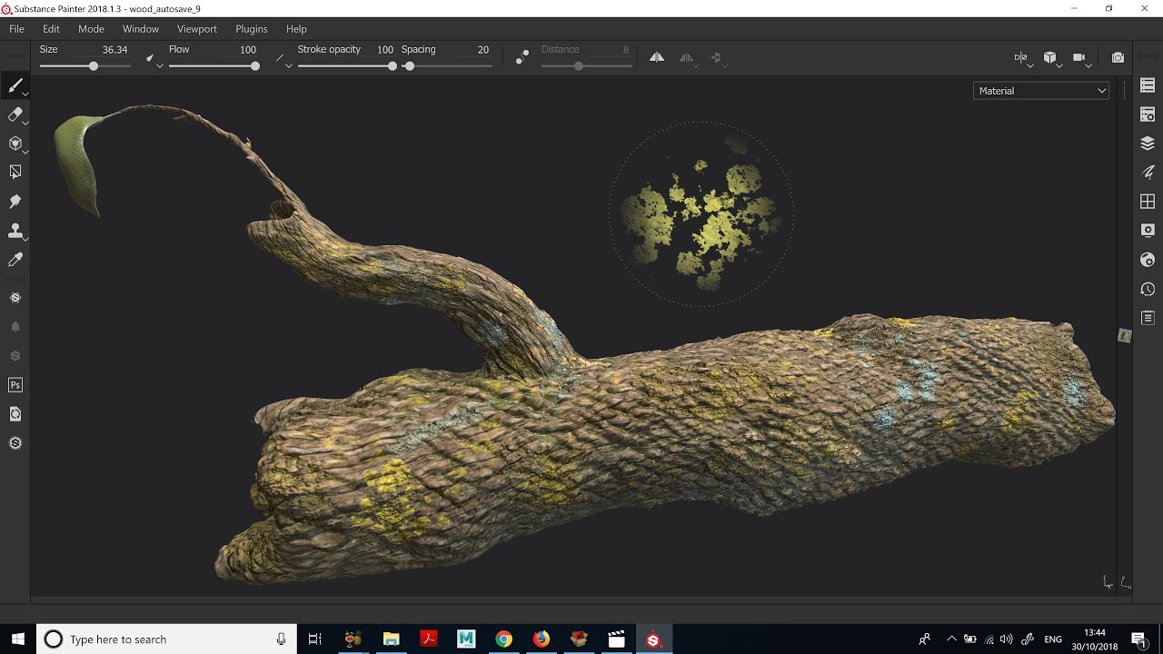 sculpting wood in zbrush