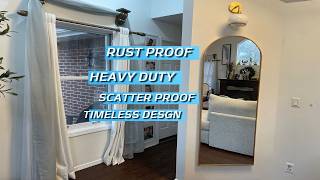 ITSRG Floor Mirror, Full Length Mirror with Stand, Arched Wall Mirror, Gold Floor Mirror Freestandin