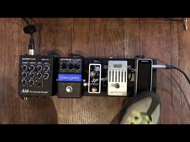 AER dual mix2 기반 Acousticpedalboard/원미사운드 - YouTube