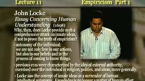 Introduction to Philosophy: Lecture 11 - Empiricism