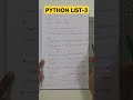 Python list -3 in 60 seconds