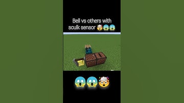 bell vs others with sculk sensor 😱🤯//what the logic// #shortsminecraft #minecraftmeme