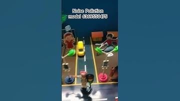 Noise Pollution school project work #schoolproject #scienceproject #kapilartroom #3d #art