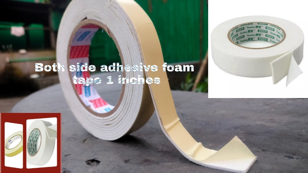 both side adhesive foam tape 1 inches unboxing how to