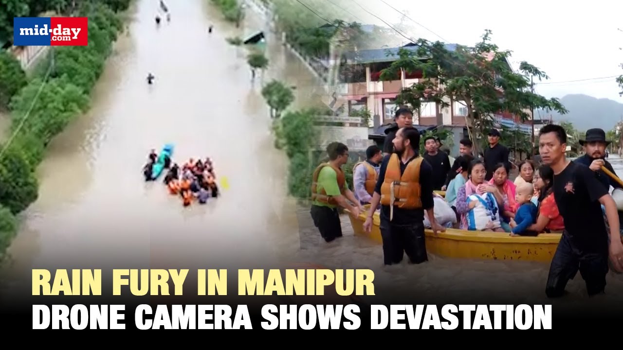 Northeast Floods: Shocking drone visuals from Manipur show vast devastation