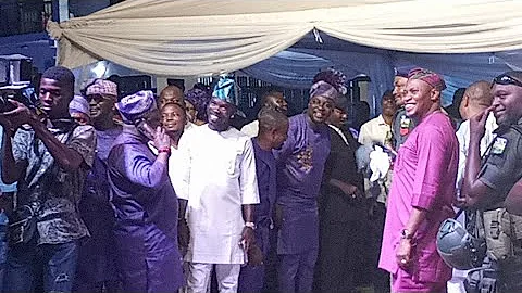 KI DE ULTIMATE ON STAGE AT LAIDE BAKARE'S  HOUSE WARMING CEREMONY