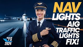 How to Fix AIG Traffic Nav Lights in MSFS2024 – Easy Fix Tutorial!