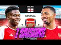 7 saisons avec les gunners 