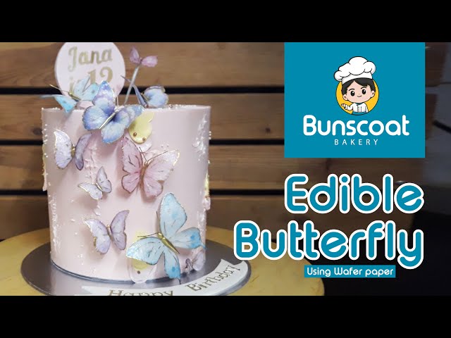 Edible Butterflies Cake Decorations