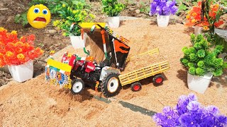 😛Swaraj tractor 1 trolley stuck loading video || uk mini tractors murari
