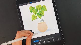 iPad Pro Art 🌿 Drawing floral illustration in Procreate | Procreate speedpaint screenshot 3