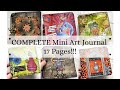 COMPLETE Mini Art Journal with Art By Marlene Arabia collection-17 PAGES!!!