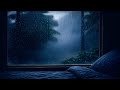 Gentle Rain in Outside the Bedroom Window | Cozy Night Ambience for Sleeping
