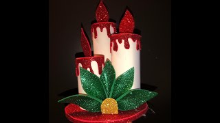 COMO HACER VELAS NAVIDEÑAS CON ROLLOS DE PAPEL