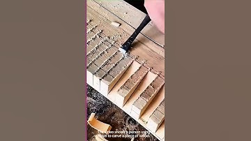 Creating steps in wood with a chisel