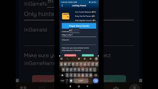 How to join a tournament in FS ESPORTS app full process #viralvideo #fsesports #freefire #tournament screenshot 3