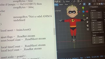 The incredibles: bfbbanimtools - Seil Maxscript to blender python more extra WIP