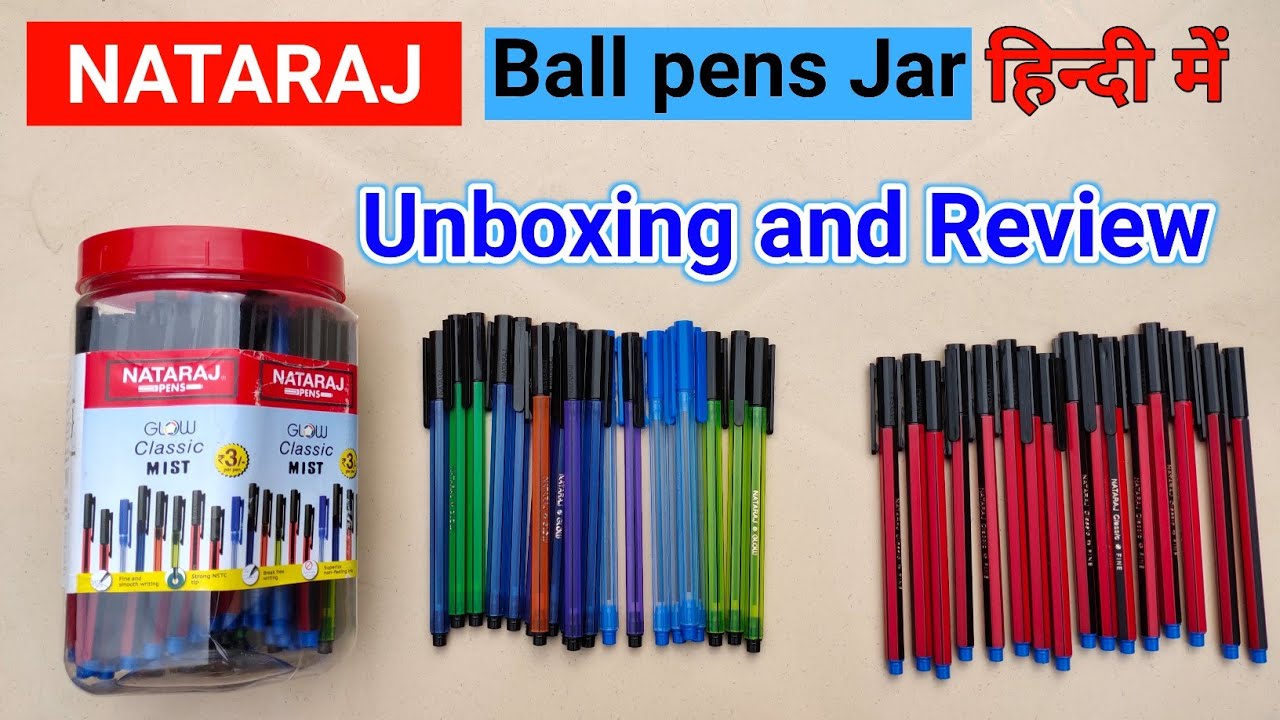 Nataraj ball pen इससे सस्ता और अच्छा दूसरा नहीं Nataraj ball pen jar