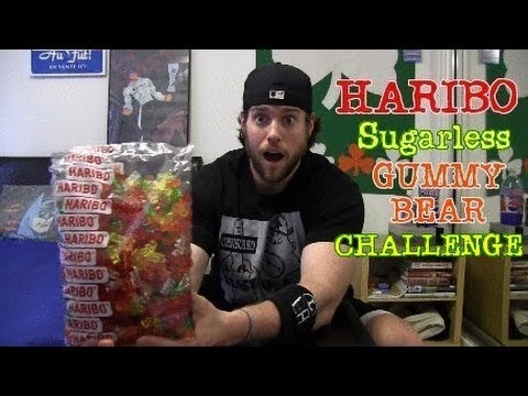 Haribo Sugarless Gummy Bear Challenge (Warning: Intestinal Exorcism Guaranteed)