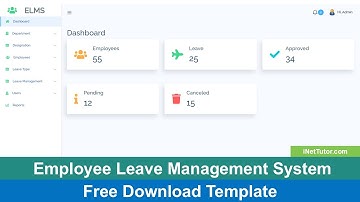 Leave Management System Free Bootstrap Template