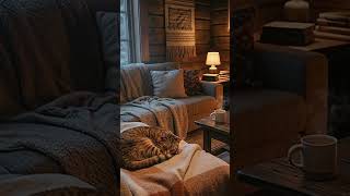 Relaxing Fireplace Sounds &amp; Snowy Window View 🕯️#shorts #cozy #asmr