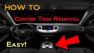 Center Console trim removal Customizing Genesis Coupe Center Console
