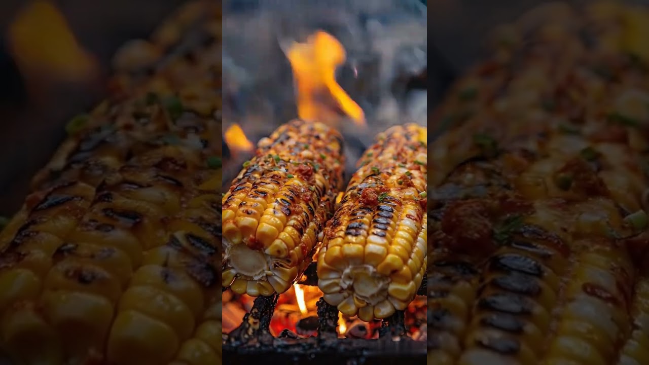 Corn Roasting Over Fire Has Never Looked This Good 🔥🌽