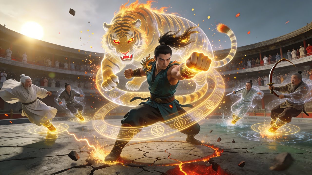 Isang hampas lang, winasak ng pinababang estudyante ang lahat ng master ng kung fu!#TagalogShortcuts