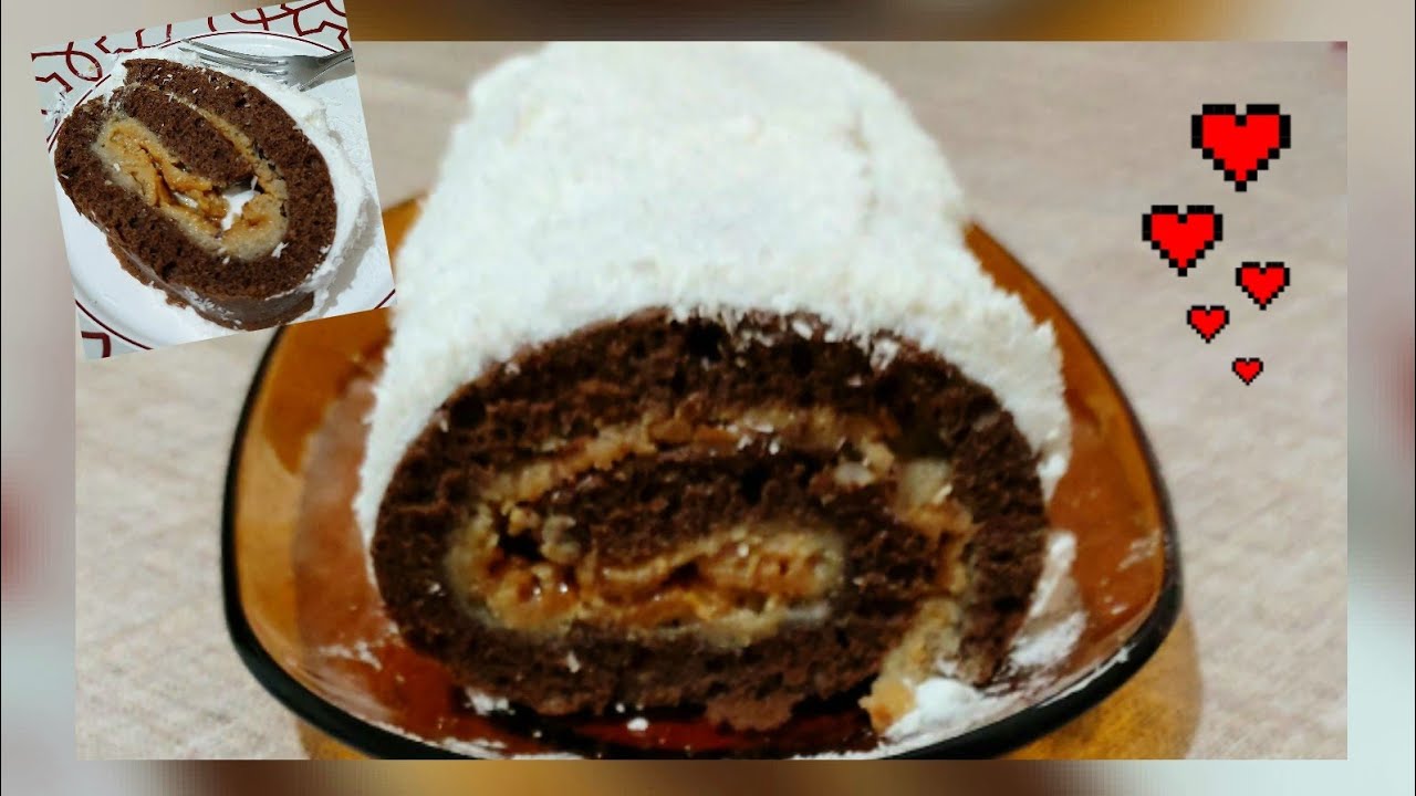 ROCAMBOLE DE CHOCOLATE ASSADO COM O PRÓPIO RECHEIO