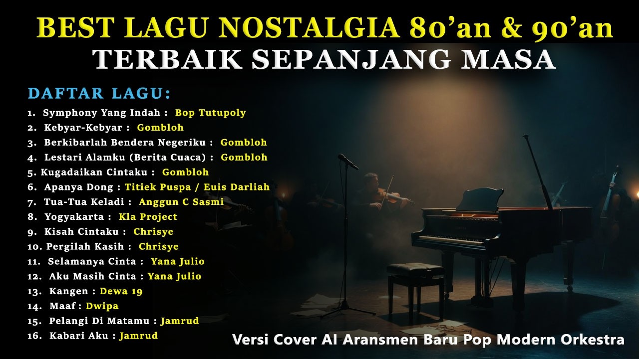 TEMBANG KENANGAN 80an 90an | TERBAIK SEPANJANG MASA (Cover AI)