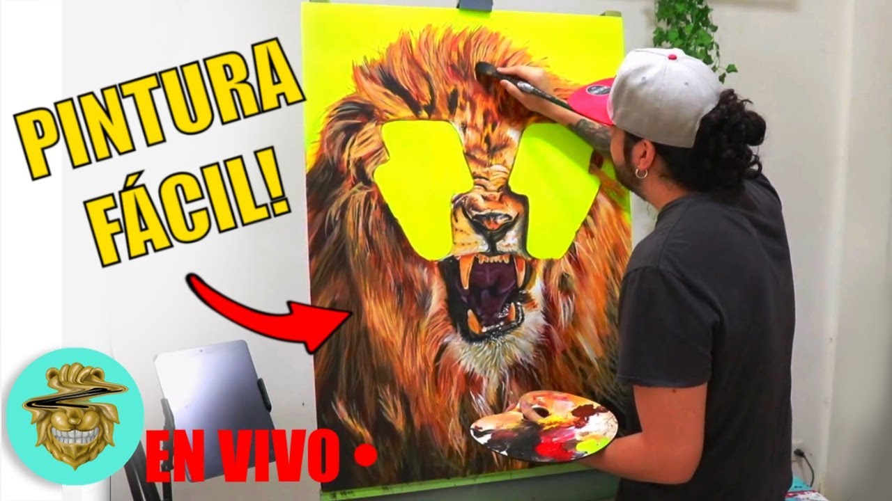 COMO PINTAR un LEON PASO a PASO! #3 - YouTube