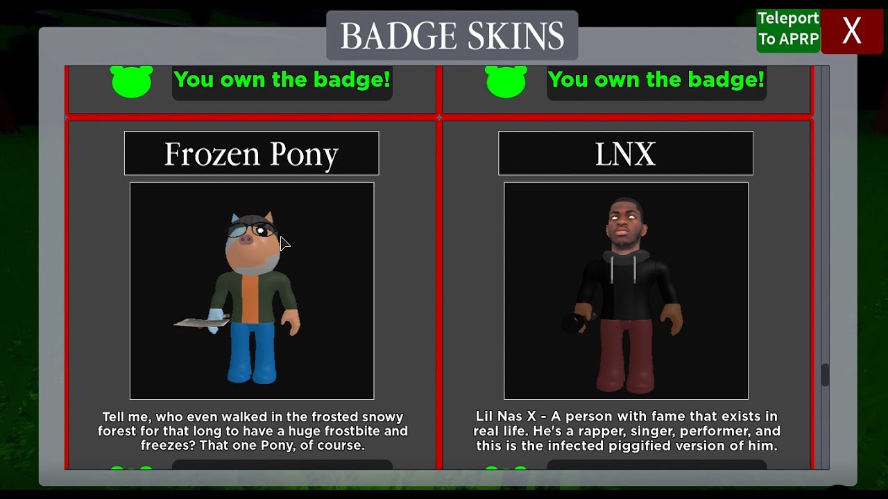 How to get APRP: CONSTRUCTION SITE BADGE MORPHS/SKINS in THE PIGGY BATTLE!  - Roblox 