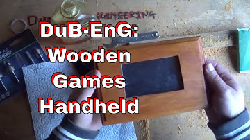 DuB-EnG: Make a Wooden Handheld Games Console with brass bullet buttons PT4 RetroPie Emulation
