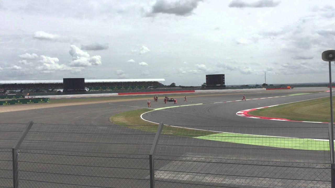 British F1 Grand Prix 2015 first lap crash YouTube