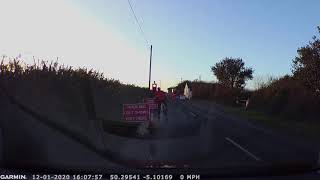 Road works & cyclist part 1