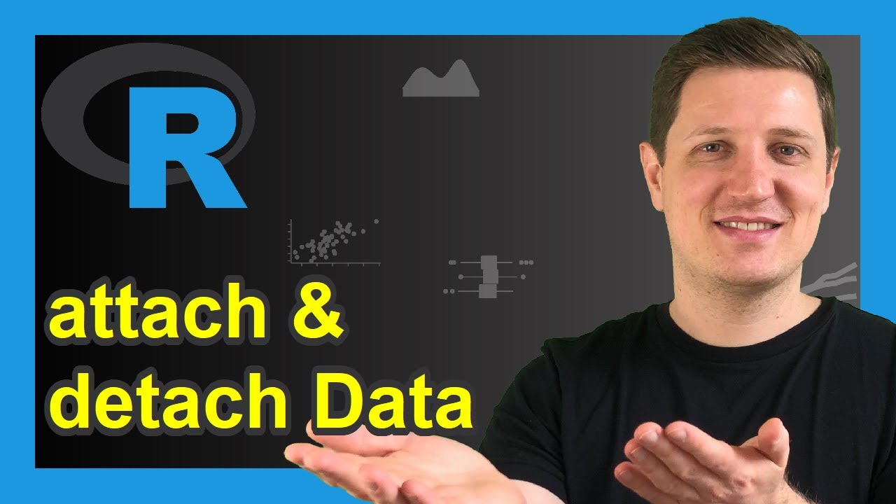 Attach  Detach Functions In R (Example) | Extract Data Frame Column With Attaching  Detaching