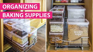 Organizing Baking Supplies | Awesome Ideas To Organize Your Pantry!