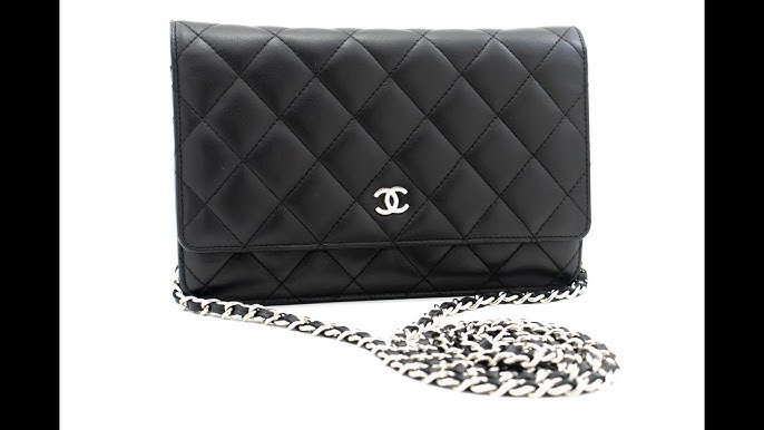 CHANEL Caviar Wallet On Chain WOC Black Shoulder Bag Crossbody i97 –  hannari-shop