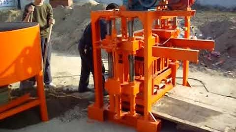 QT40－2  manual block machine video