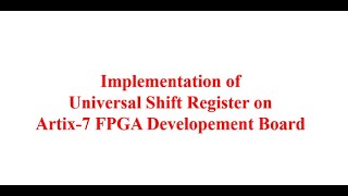Universal Shift Register