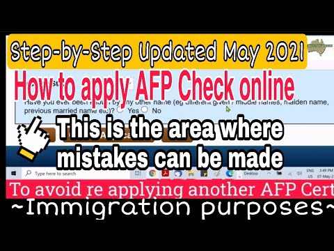 AFP CLEARANCE:How to Apply Australian Federal Police Check including ALL OTHER NAMES KNOWN