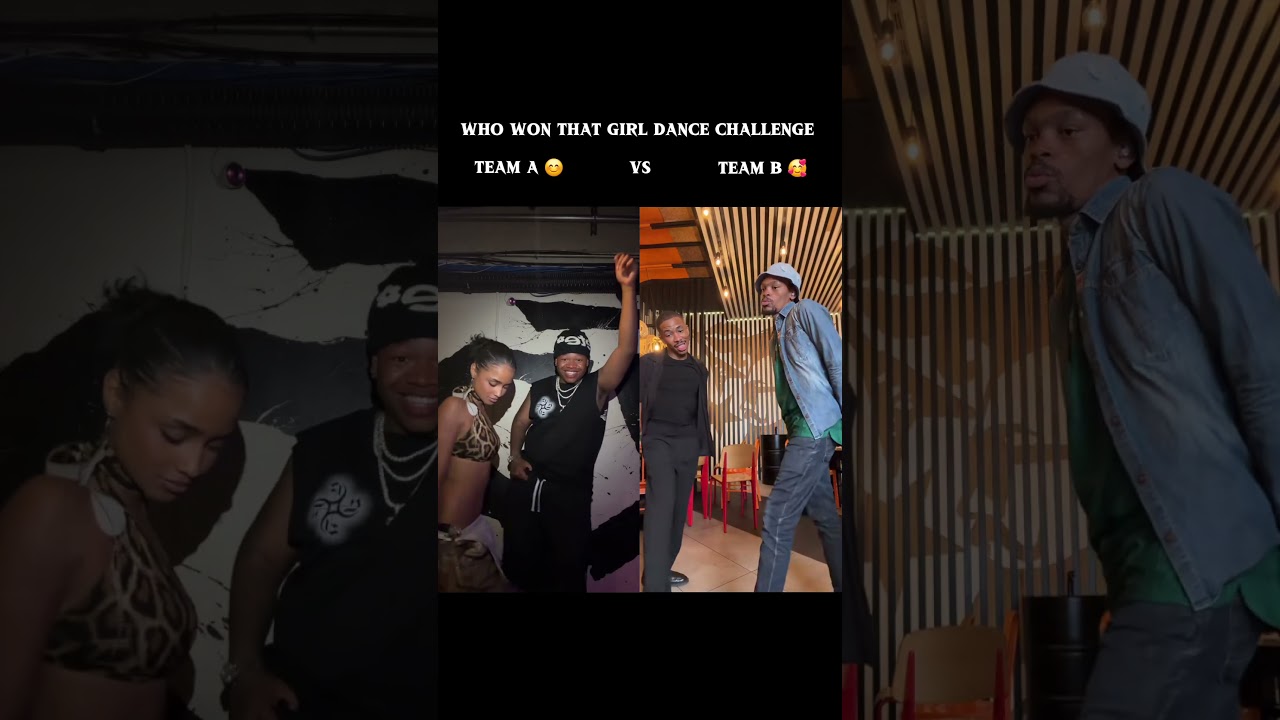 Who WON That Girl Dance Challenge 🤭😍❤️🤣 #tyla #ghosthlubi #lasizwe #nota #dancechallenge #shorts