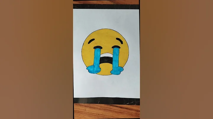 Loudly Crying Face Emoji 😭 #emoji #fazart #drawing