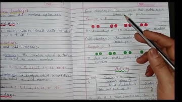 Lesson plan, Maths- Class 3rd. Topic- "Even & Odd numbers"