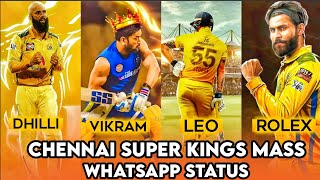 CSK Vikram Version | Chennai Super Kings 💛 | CSK Mass WhatsApp Status |#leo  #vikram #rolex #dhilli
