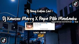 DJ KAWONEMERRY X PAPA PILIH MANTANKU SOUND 𝙴𝙿𝙰𝙼 𝙴𝚂𝚃𝙴𝚃𝙾𝙳 🌀 VIRAL YANG KALIAN CARI (SLOWED   REVERB)